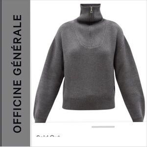 officine générale Tiphaine merino wool roll neck sweater M